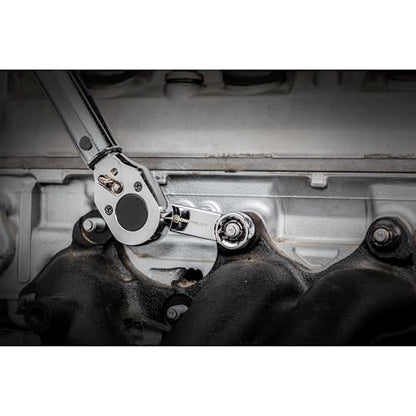 Powerbuilt 3/8-Inch Micrometer Torque Wrench, 5-80 Foot/Pounds and 0.7-11.2 Meter/Kilograms, Reversible Ratchet Clicks, Lockable - 644998 - size: 3/8 in.