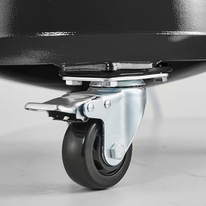 Oil Drain Container, 26.4 Gallon Industrial Fluid Drain Tank - size: AB5708-Black