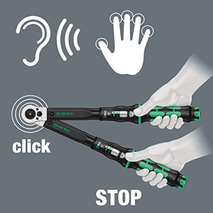 Wera 05075625001 CLICK-TORQUE C 2 PUSH R/L ADJUSTABLE TORQUE WRENCH FOR CLOCKWISE AND ANTI-CLOCKWISE TORQUE-CONTROL 20-100 NM 1/2" X 20-100 NM