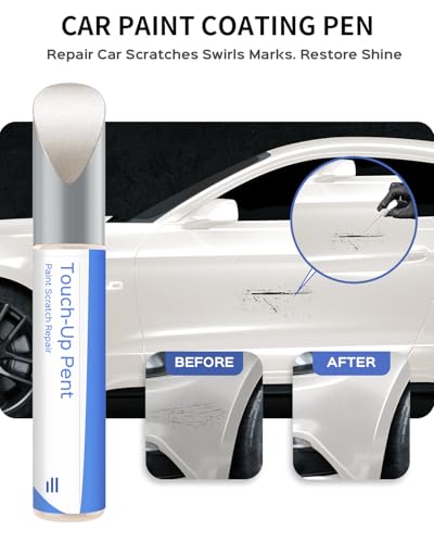 UG White Platinum Metallic Tricoat Touch Up Paint Compatible with Ford Exact Match–Chips and Nicks Touch Up - color: White Platinum Metallic(UG) compatible with C-Max/Edge/Escape/Expedition/Explorer/F-150/F-250 Super Duty/F-350 Super Duty/F-450 Super Duty