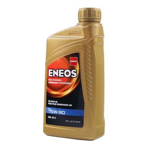 ENEOS 75W-90 Fully Synthetic Gear Oil, API GL-5, LSD, 12 Qt