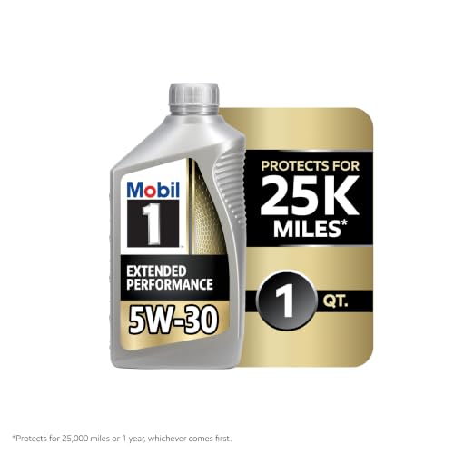 Mobil 1 Extended Performance Full Synthetic Motor Oil 5W-30, 1 QT (6 Pack) - size: 1 Quart (Pack of 6)