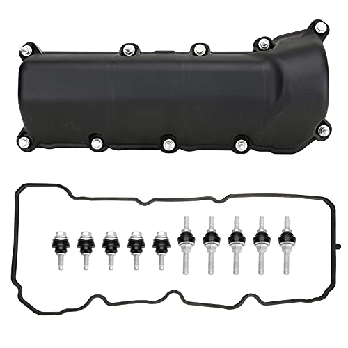 MITZONE Right Passenger Side Valve Cover with Gasket & Bolts Compatible with 2002-2012 Dodge Dakota Durango Nitro RAM 1500 Jeep Liberty Commander Grand Cherokee 3.7L Replace # 53021938AA 53021938AB - color: Right Side