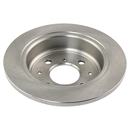 TRQ Front and Rear Brake Pad and Rotor Set Ceramic - style: BKA11166