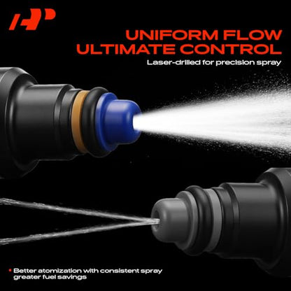 A-Premium 4 Holes Set of 6 Fuel Injectors Compatible with Nissan, INFINITI
