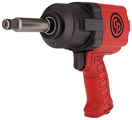 Chicago Pneumatic CP7741-2 Air Impact Wrench (1/2 Inch), 2 Inch Ext Anvil, Air Impact Gun Industrial Repair & Assembly Tool, Pistol Handle, Twin Hammer, Max Torque Output 715 ft. lbf/970 Nm, 10000 RPM - size: 2-Inch Extended Anvil
