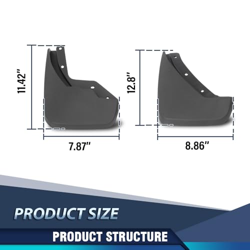 PIT66 Mud Flaps Fit Volvo XC40 2017-2021 Front & Rear Splash Guards 4PCS - size: Fit Volvo XC40 2017-2021