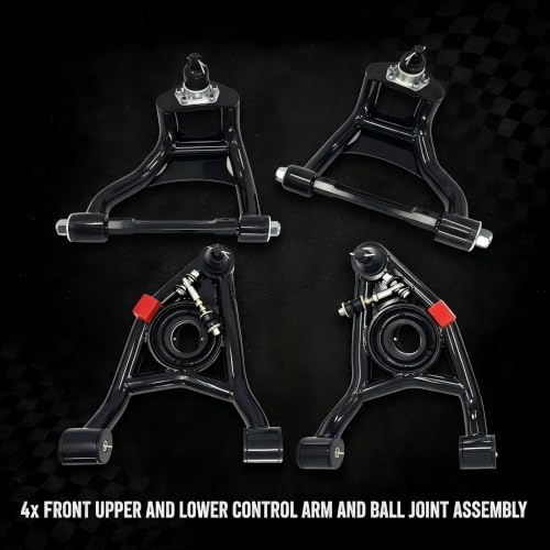 4Pcs Front Tubular Control Arm Kit for 68-72 Chevelle Cutlass - size: 68-72 GM A-Body