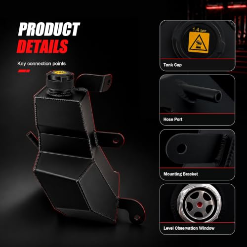 603-630 Aluminum Coolant Reservoir for Dodge Durango Grand Cherokee - size: Aluminum603-630