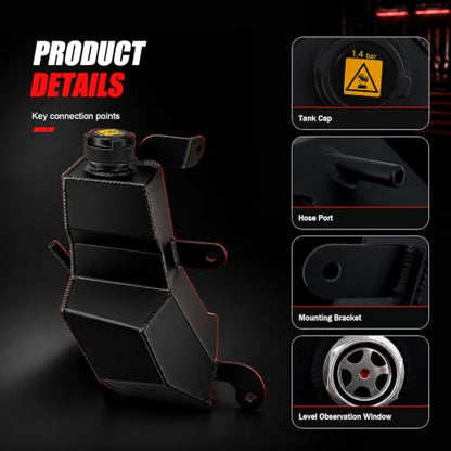 603-630 Aluminum Coolant Reservoir for Dodge Durango Grand Cherokee - size: Aluminum603-630