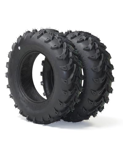 Set of 2 tires AT25X10-12 25X10X12 tires ATV/UTV Lawn-Mowers Off-Road Tires 6 PR, Tubeless, Replacement Off-Road Tire for Four Wheelers, Light Mud, Sand, Trail Use - size: QD137 25X10-12