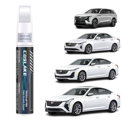 Car Touch Up Paint(Summit White(GAZ/WA8624)) for Cadillac - color: Summit White(GAZ/WA8624) for 2025 ESCALADE IQ/2025 CT5-V/2025 CT5/2024 CT5/2025 CT4/2024 CT4