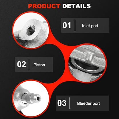 cciyu Front Right Disc Brake Caliper Assembly w/Bracket 19B1618A - size: Front Right[19B1618A]