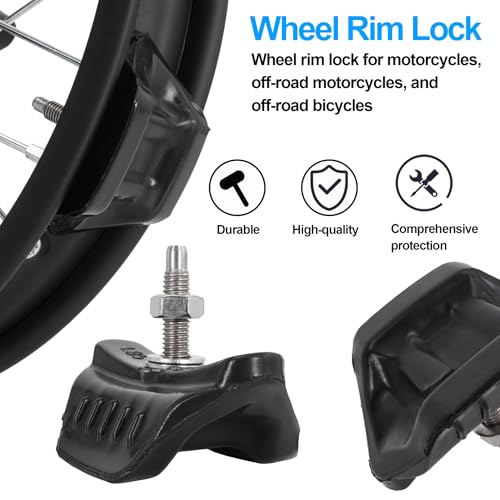 1.85" CNC Motorcycle Wheel Rim Lock Nut Anti-Slip Tire Fixer for Dirt Bike - size: 1.85inch, style: Half Molded Rubber
