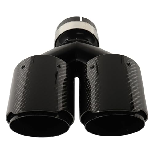 Dual Carbon Fiber Exhaust Tip 3 Inch Inlet 4 Inch Outlet Dual Exhaust Tip - size: 3 Inlet 4 Outlet