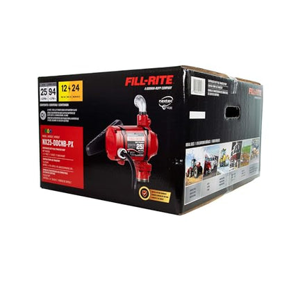 Fill-Rite 12/24V DC 25 GPM Fuel Transfer Pump - Energy-Efficient Fuel Transfer Pump for non stop Operation - Pump Only - NX25-DDCNB-PX - style: Pump Only (Bung)