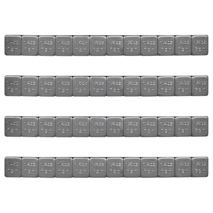 48 PCS 1/4 Oz Adhesive Backed Wheel Weights, 0.25 Oz Low Profile Tire Balancing Weights with Strong Adhesive, Easy to Peel Wheel Weight for Cars Trucks SUVs Motorcycles - color: 48 PCS
