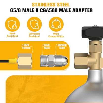 Hydraulic Pressure Test Kit for Hydraulic Breaker Nitrogen Charging - size: 1400 PSI