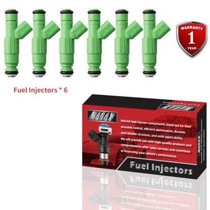 Set of 6 Fuel Injectors 4861454AA FJ477 812-12141 Replacement - size: FJ477