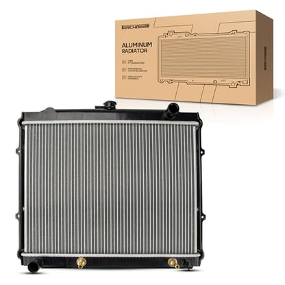 Torchbeam Car Aluminum Core Radiators Compatible with 1992-1995 4Runner 2.4L 1984-1995 Pickup (15-3/4 in. Between Tanks) Transmission Oil Cooler Included - size: CU945