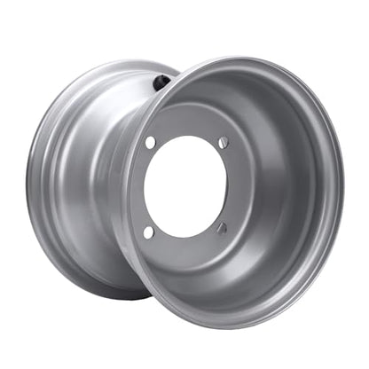 18X9.50 8 ATV Wheel Rim Aluminum Alloy High Strength 8 Inch Wheel Rim Hub Go Karts Carts Silver (Four Hole (Hole Spacing: 110mm / 4.33in) - size: Four Hole (Hole Spacing: 110mm / 4.33in