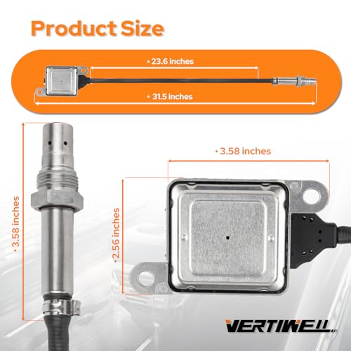 NOx Sensor Inlet Upstream Nitrogen Oxide Sensor Compatible with Ram 2500 3500 4500 5500 4000 6.7L L6 Diesel 2011 2012 Replaces 904-6036 NOX014 68067521AA 68067521AB 5WK96684A