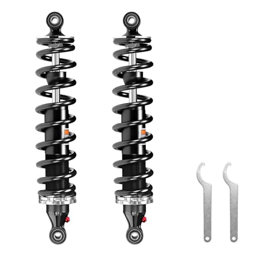 Monotube Pair Rear Shocks, Shock Absorber, Struts for Yamaha Grizzly 660 4x4 (YFM660F,2002-2008); OEM#: 5KM-22210-00-00, 5KM-22210-20-00, 1515-0815; Amortiguadores Para Yamaha Grizzly 660