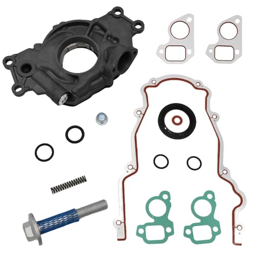 High Volume Oil Pump Kit with Timing Cover Gasket Fit for Chevrolet GM 4.8 5.7 6.0L LS1 LS2 LS3