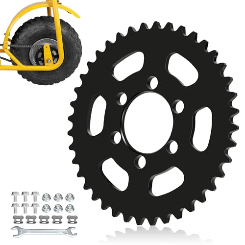 High Speed 35 Chain Sprocket 40 Tooth 37mm Bore for Mini Bike CT100U - color: Black
