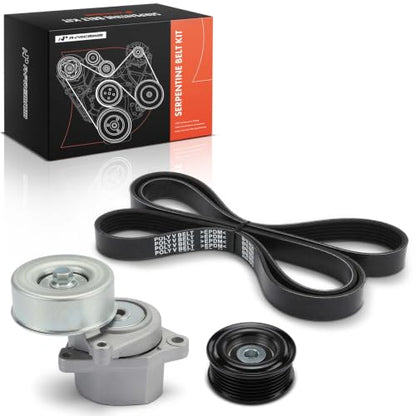 A-Premium Engine Serpentine Belt Drive Kit with Tensioner & Idler Pulley