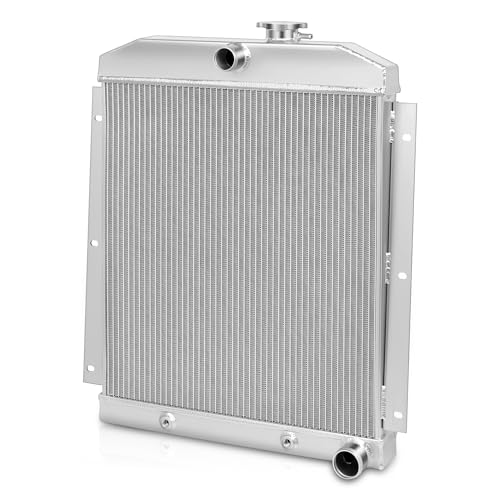 Auto Dynasty Full Aluminum Radiator Compatible with 1947-1954 Chevy Pickup Suburban L6 3-Row Cooling Radiator - style: 47-54 Chevy Pickup Suburban L6