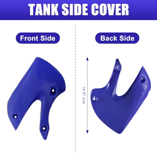 ABS Plastics Kit for Kawasaki KLX110 2002-2013, KX65 2000-2013 - color: Blue & White