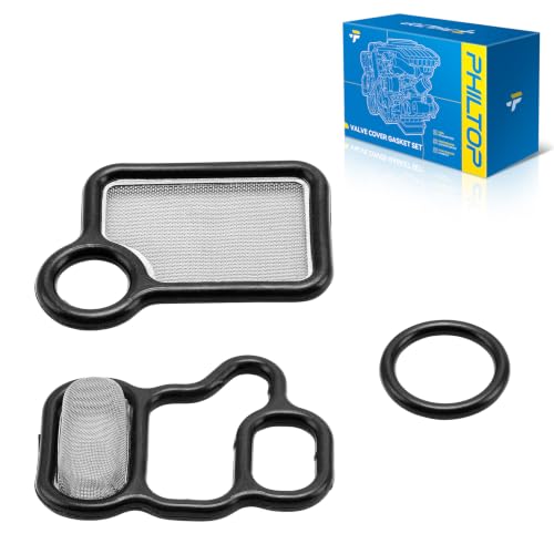 PHILTOP 917-176 VVT VTEC Solenoid Gasket Valve Cover Set for Honda Accord - color: 917176
