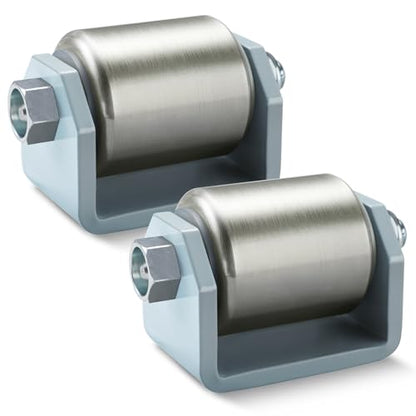GearTrust 2 Pack Trailer Skid Wheels, Heavy Duty Rear Trailer Rollers