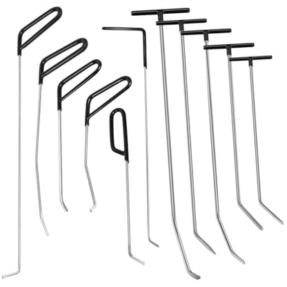 WHDZ Paintless Dent Repair Rods 11Pcs Auto Body Paintless Dent Repair Tools Kit for Door Dings Hail Repair and Dent Removal - color: 11PCS AC