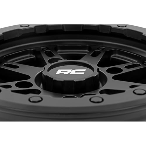 Rough Country 94 Series One-Piece Wheel - 14x7, 4x137mm Bolt Pattern, +10mm Offset, Matte Black for UTV/ATV