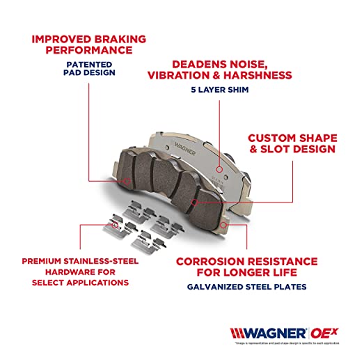 Wagner Brake OEX OEX976 Disc Brake Pad Set Premium Ceramic