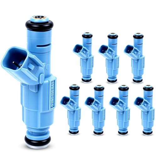 0280155849 Fuel Injectors Set of 8 Compatible with 2001-2003 Dakota 4.7L