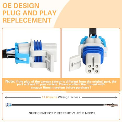 Nifeida 213-4229 234-4256 Oxygen Sensor Downstream Heated O2 Sensor for Chevrolet Avalanche Silverado Suburban Tahoe GMC Sierra Yukon Cadillac Escalade 2008-2015, Replae#234-4407 12609457 - size: 213-4229