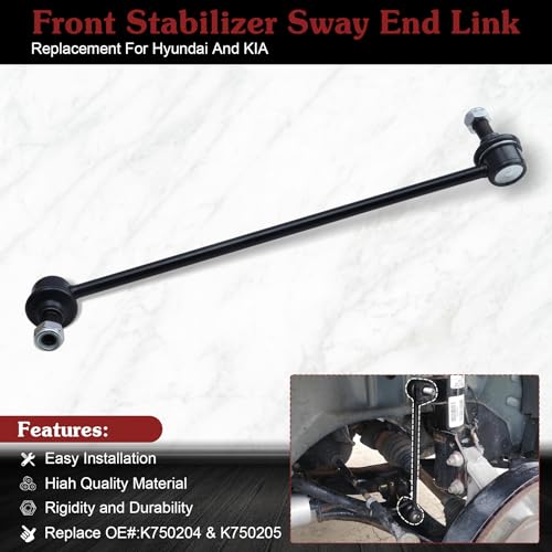 K750204 K750205 Sway Bar Link - Stop Clunking & Reduce Body Roll - color: 1*K750204 1*K750205, size: Sway Bar Link