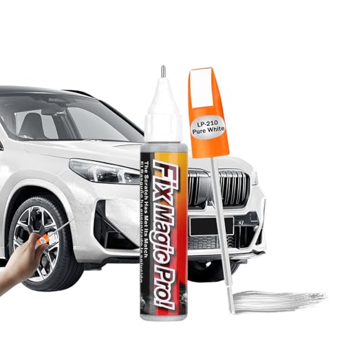 Touch Up Paint for Cars, Automotive Paint Scratch Repair, Two-In-One Car Touch Up Paint Fill Paint Pen, Car Accessories Scratch Remover Pen Universal for Scratch Repair Various Cars (White) - color: White