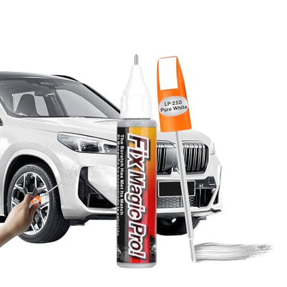 Touch Up Paint for Cars, Automotive Paint Scratch Repair, Two-In-One Car Touch Up Paint Fill Paint Pen, Car Accessories Scratch Remover Pen Universal for Scratch Repair Various Cars (White) - color: White