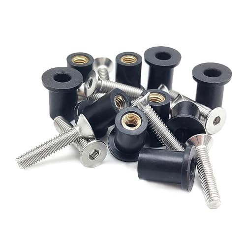 24 Pairs M4 Neoprene Rubber Well Nuts for Kayak with Brass Inserts - size: 24 Pairs M4 Rubber Well Nuts