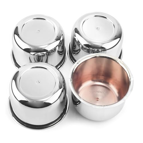 4Pcs 83MM 3.25inch Wheel Center Caps for Weld Racing Wheels Rims, Fit 3.25" Center Bore Chrome Hub Covers - color: Chrome Silver, size: 3.25in Hub Hole, 2.32in Tall