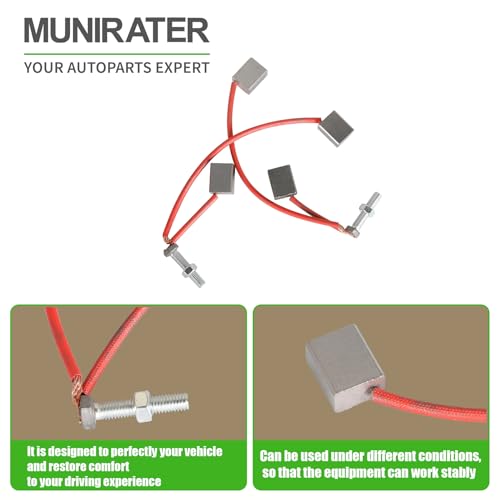 munirater Starter Generator Motor Brush Replacement for 103347301