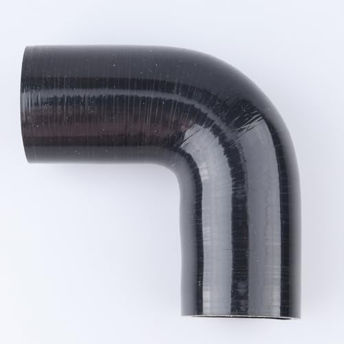 AC PERFORMANCE ID 1.75" 90° Degree Elbow Silicone Hose Coupler Black - color: Black, size: ID 1.75" (45mm)