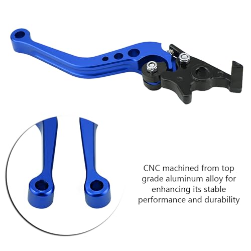 BAFOVY Zerone CNC Aluminum Motorcycle Brake and Clutch Levers Handle Set, Blue - color: Blue