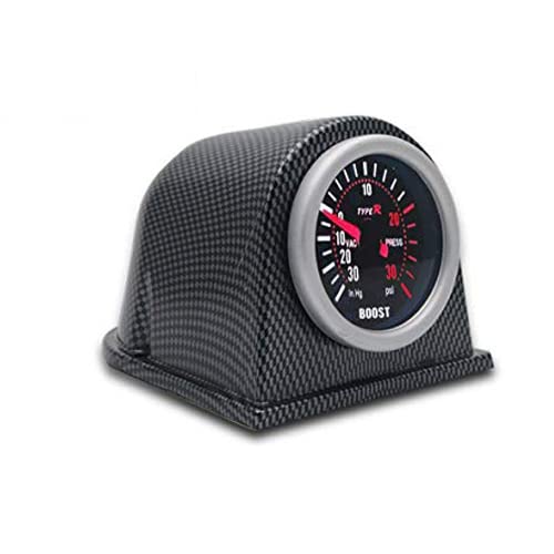 MASO 2″52mm Universal Turbo Boost Pressure Pointer Gauge Meter Smoked Dials 30PSI POB LED Kits Car Instrument UK