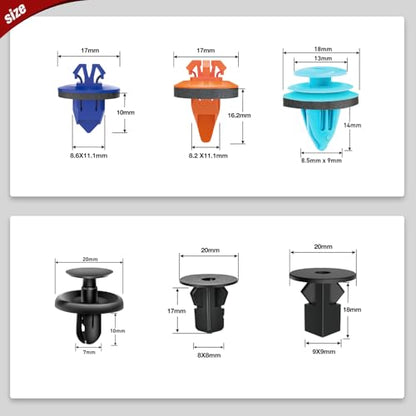 Nilight 181PCS Car Bumper Retainer Clips with Fastener Remover for Lexus Toyota 4Runner Tacoma RAV4 Scion 75495-35010 75397-35010 90189-06065 90189-06013 90189-06028 90467-07201，2 Years Warranty - color: 180Pcs+1tool