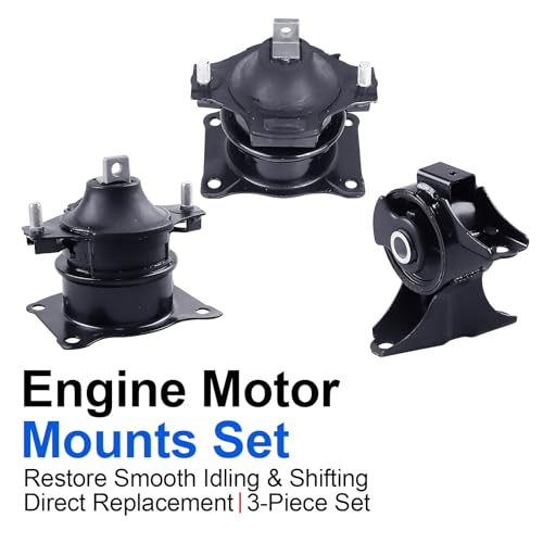 3PCS Engine Motor Mount Set for Acura 2007-2013 MDX, 2010-2013 ZDX V6-3.7L - size: Acura MDX 2007-2013 3.7L
